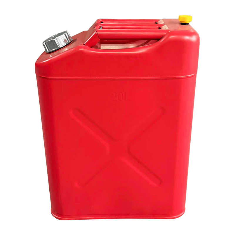 10L/20L マットレッドドラム缶 アルミキャップ付